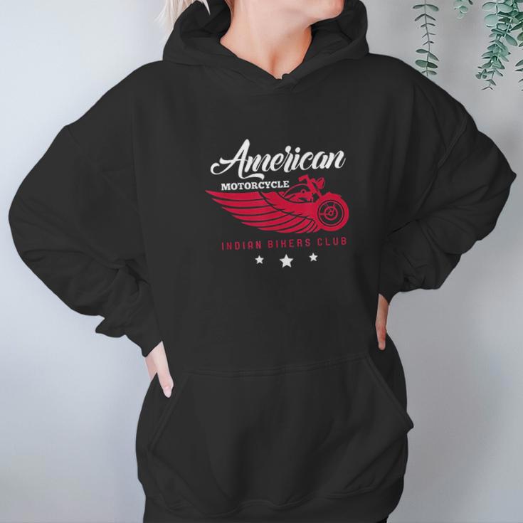 Motorcycle Rider American Motorcycle Indian Bikers Club Hoodie Gifts for Women