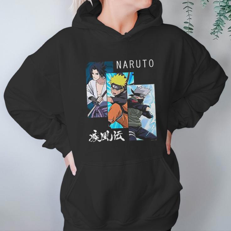 Naruto Shippuden 3 Panels And Kanji Hoodie Gifts for Women