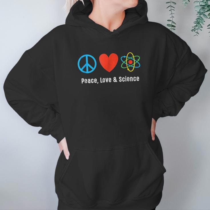 Neil Degrasse Tyson Peace Love & Science Hoodie Gifts for Women