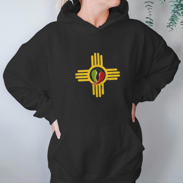 New Mexico Southwest Zia With Red And Green Chile Hoodie Gifts for Women