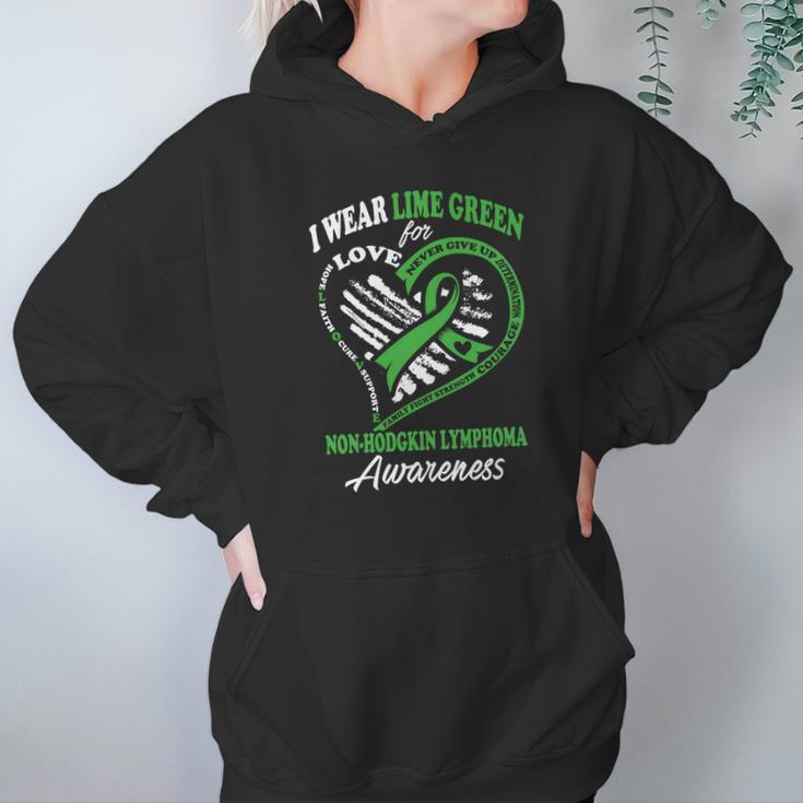 Non-Hodgkin LymphomaShirt - I Wear Lime Green For My Hero Hoodie Gifts for Women