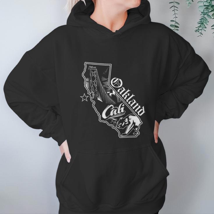 Oakland California Map Hoodie Gifts for Women