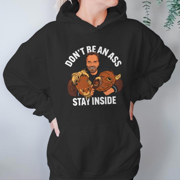 Official Arnold Schwarzenegger Stay Inside Hoodie Gifts for Women