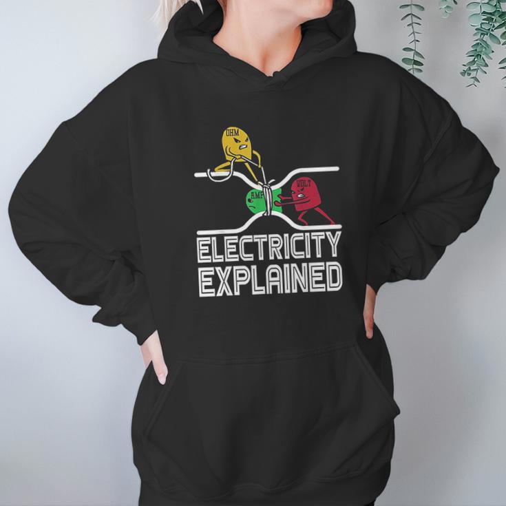 Ohm Volt Amp Electricity Explained Hoodie Gifts for Women