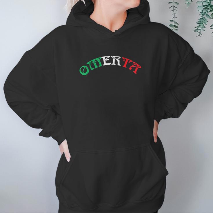 Omerta Italian Design Gift For Any Proud Italian Hoodie Gifts for Women