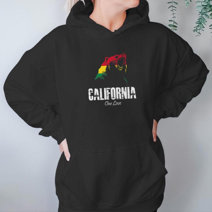 One Love California Bear Reggae Cali Vacation Tee Hoodie Gifts for Women