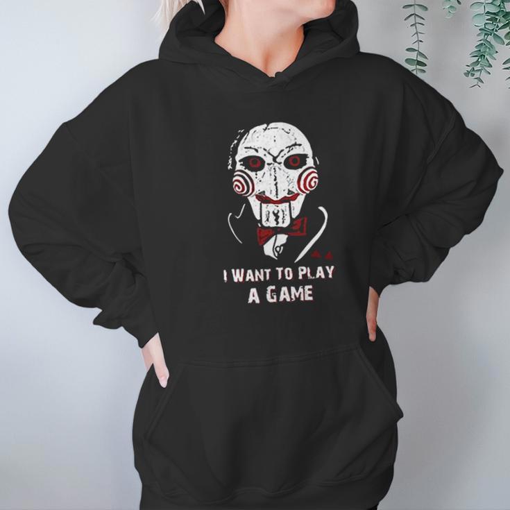 Oyshriola Saw I Want You To Play A Game Hoodie Gifts for Women