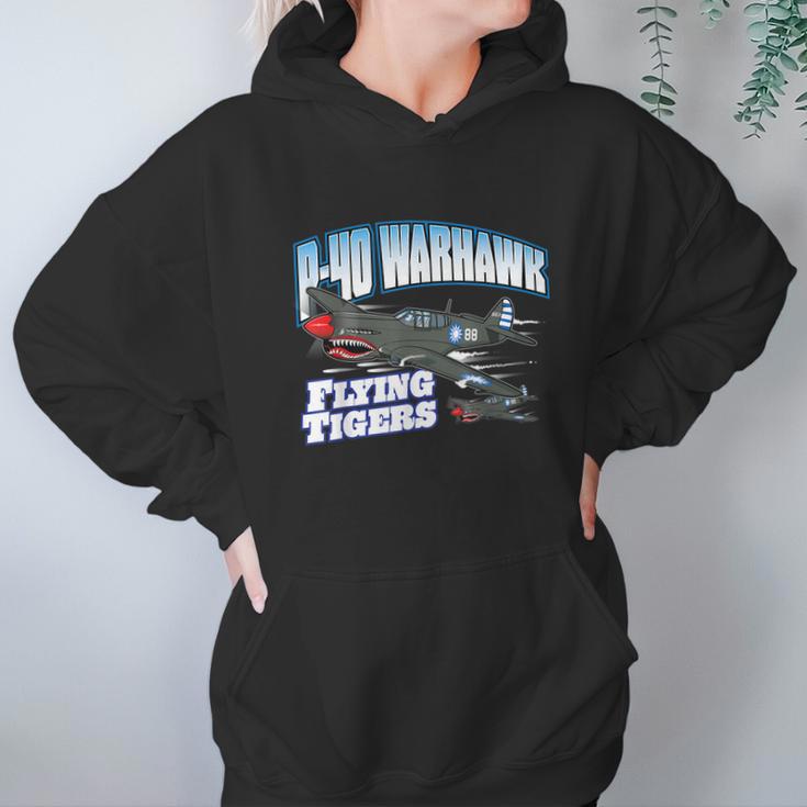 P40 Warhawk Flying Tigers Warbirds Hoodie Gifts for Women