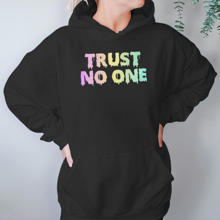 Pastel Goth Trust No One Hoodie Gifts for Women