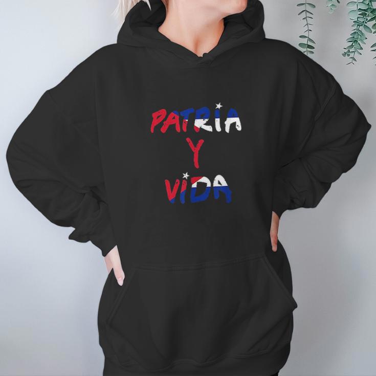 Patria Y Vida Cuba Cuban Freedom Movement Himno Cubano Hoodie Gifts for Women