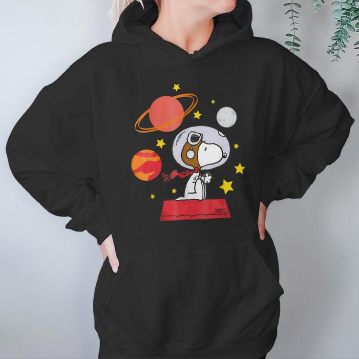 Peanuts Snoopy Space Pilot Mars Moon And Saturn Shirt Hoodie Gifts for Women