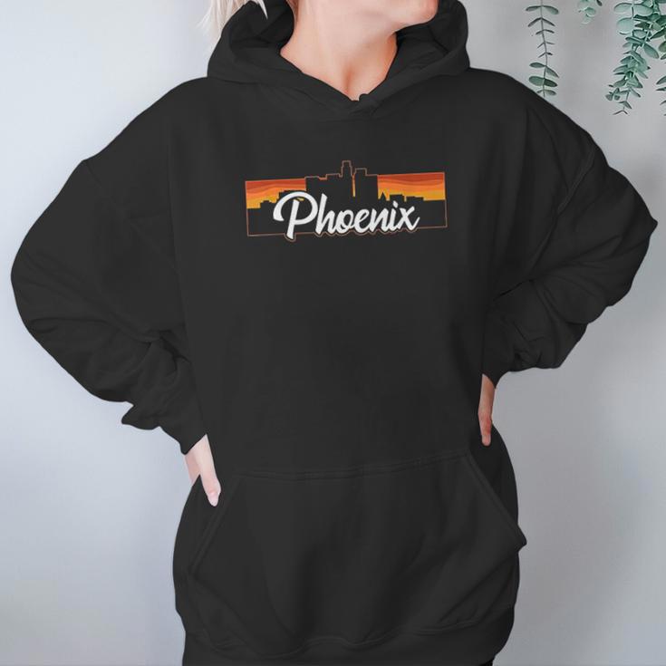 Phoenix Arizona Sunset Skyline Hoodie Gifts for Women