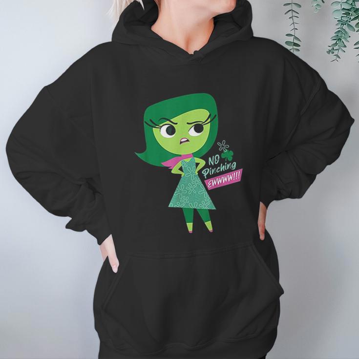 Pixar Inside Out Disgust Ew No Pinching St Patricks Day Hoodie Gifts for Women