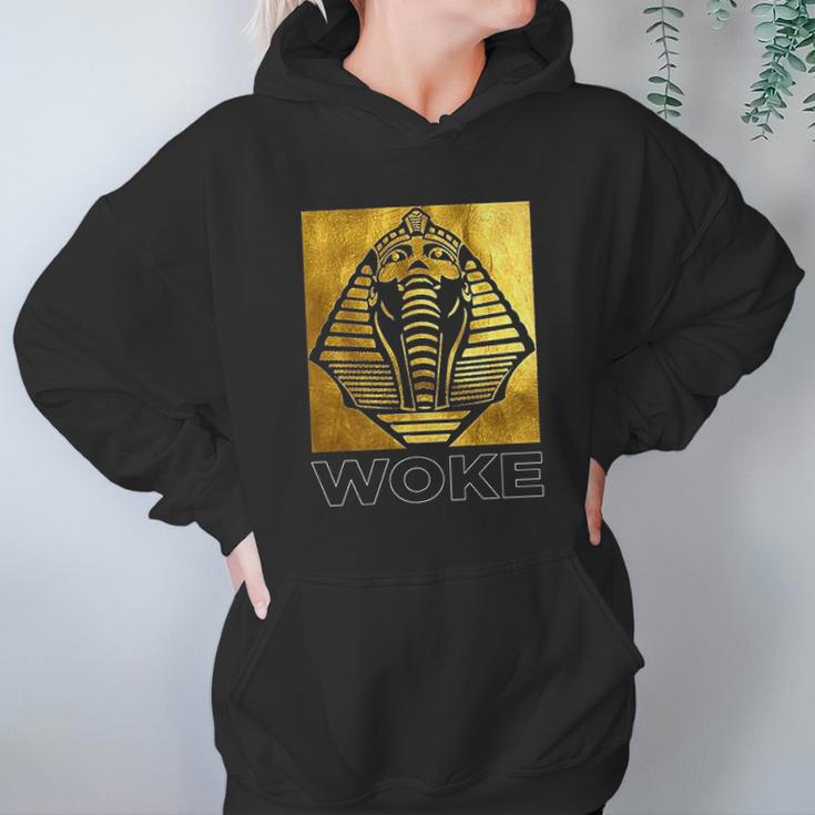 Pride Woke African American Egyptian Kemetic King Tut Hoodie Gifts for Women