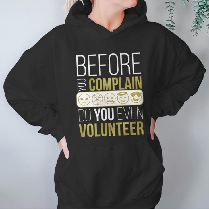 Pta Pto Fun Volunteer Before You Complain Do You Volunteer Great Gift Graphic Design Printed Casual Daily Basic Hoodie Gifts for Women