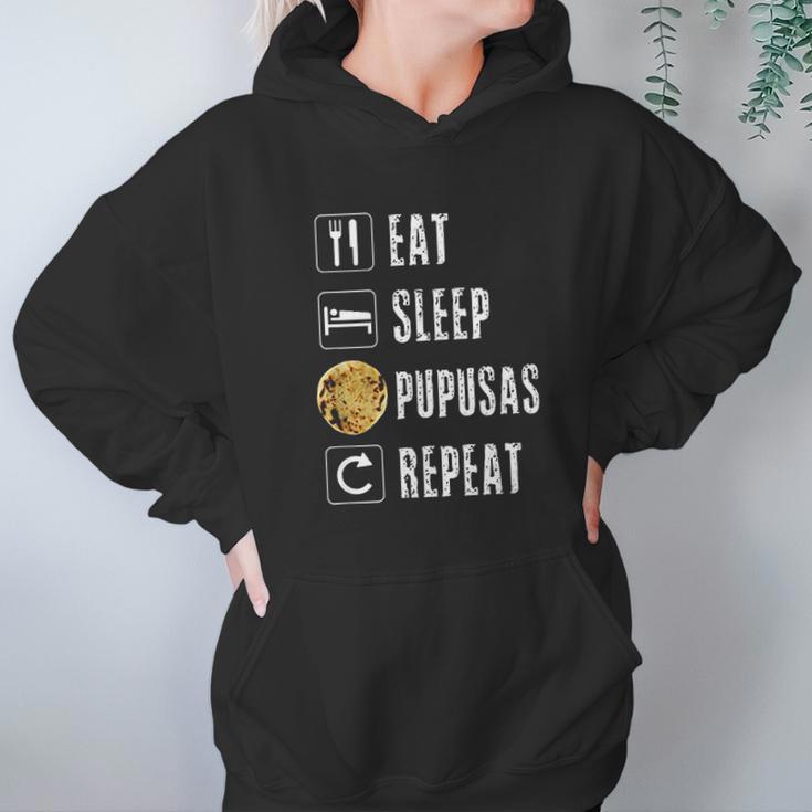 Pupusas El Salvador Gift Salvadorian Food Salvi Guanaco Eat Hoodie Gifts for Women