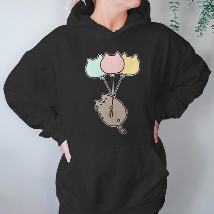 Pusheen The Cat Balloons Juniors Hoodie Gifts for Women