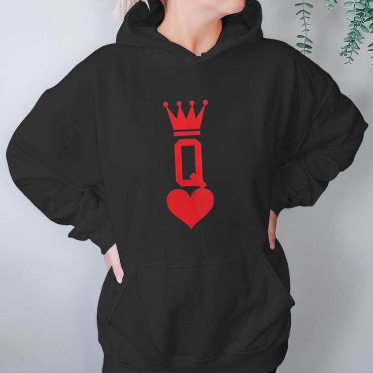 Queen Of Hearts Gift Playing Card Halloween Costume Hoodie Gifts for Women