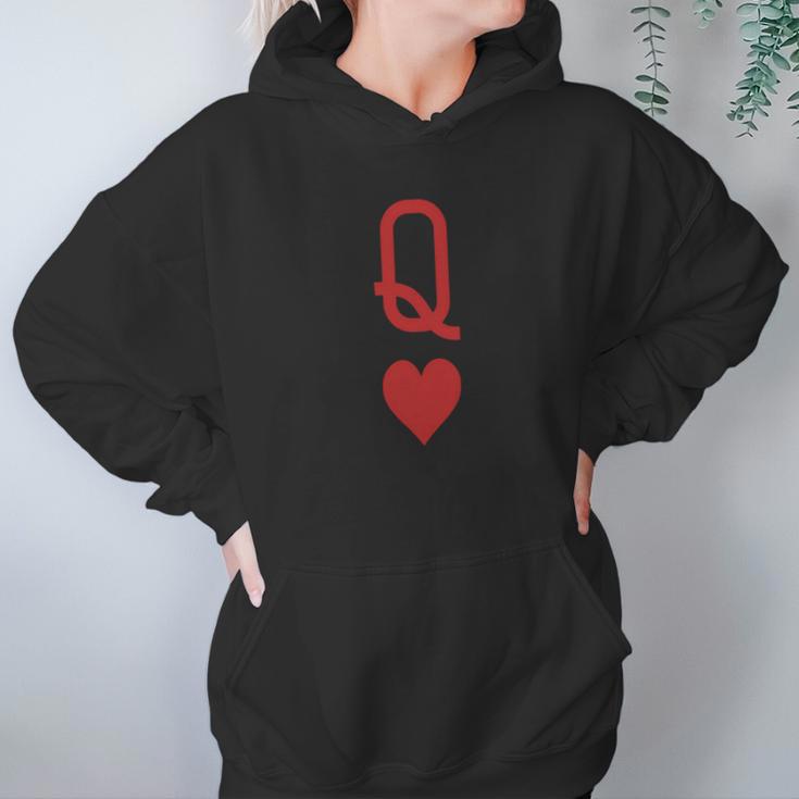 Queen Of Hearts Vintage Engraving Card T-Shirt Hoodie Gifts for Women