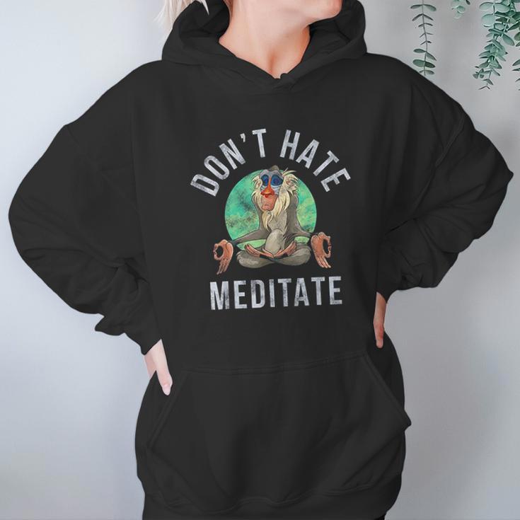 Rafiki Dont Hate Meditate Hoodie Gifts for Women