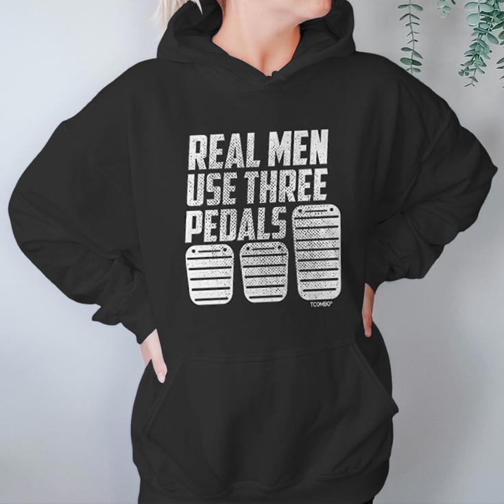 Real Men Use Three Pedals Clutch Car Lover Hoodie Gifts for Women