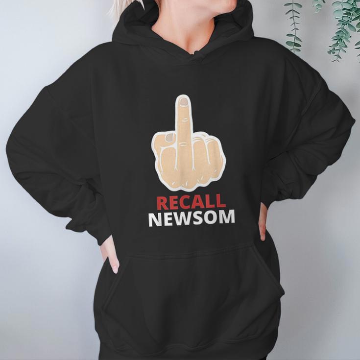 Recall Newsom Recall Gavin Newsom Middle Finger Hoodie Gifts for Women