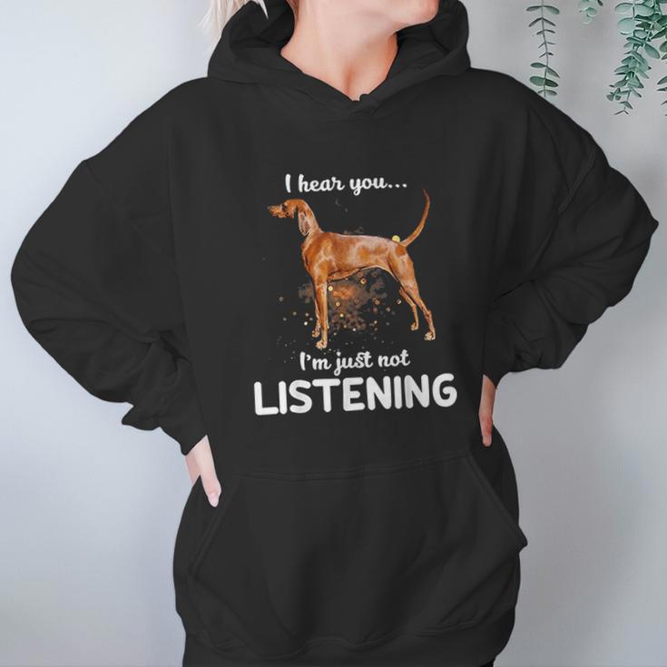 Redbone Coonhound I Hear You Not Listening Hoodie Gifts for Women