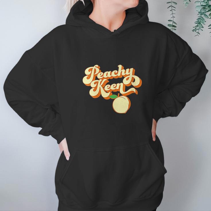 Retro 1980S Peachy Keen Hoodie Gifts for Women