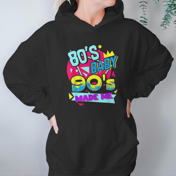 Retro 80S Baby 90S Made Me I Love The 1980S 1990S Hoodie Gifts for Women