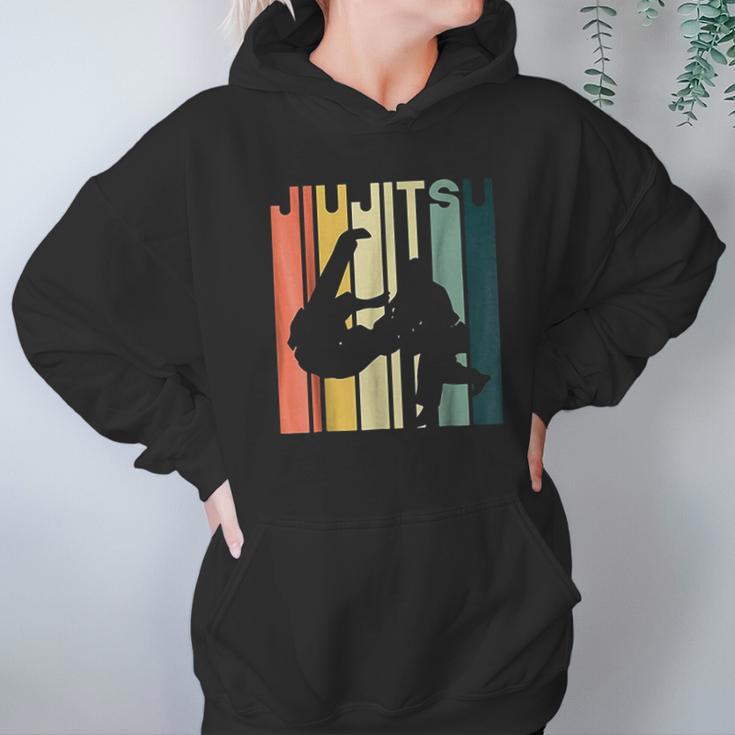 Retro Vintage Bjj Martial Arts Jiu Jitsu Hoodie Gifts for Women