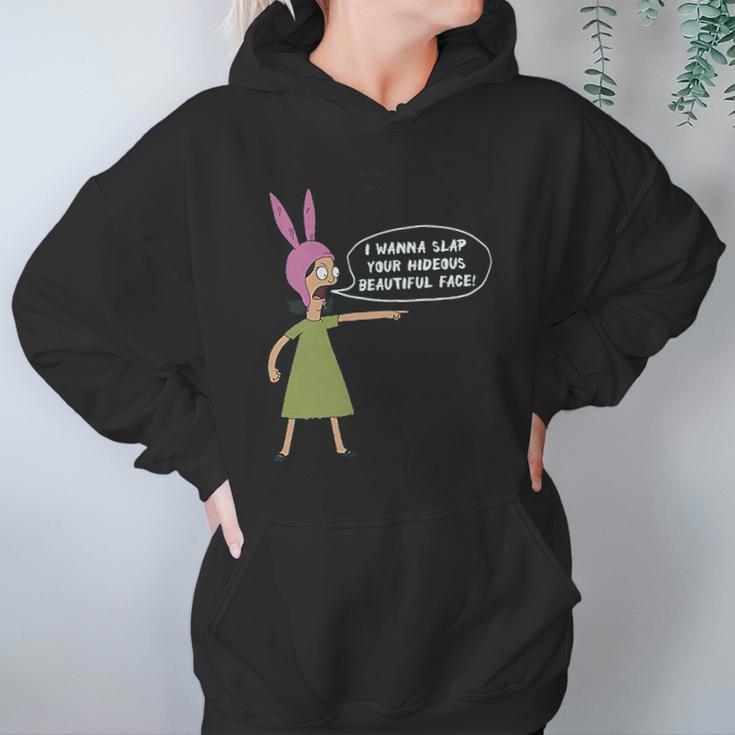 Ripple Junction Bobs Burgers I Wanna Slap Your Face Adult Hoodie Gifts for Women