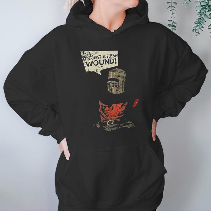 Rivebella New Graphic Its Just A Flesh Wound Hoodie Gifts for Women