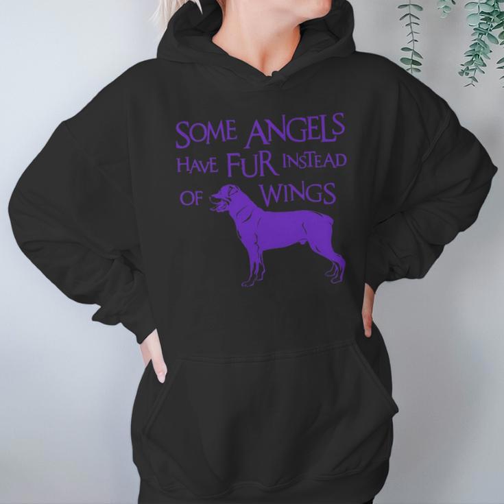 Rottweiler Angel Long Sleeve Hoodie Gifts for Women