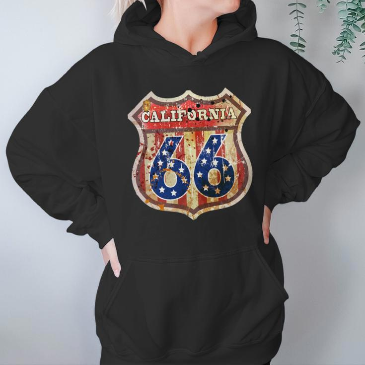 Route 66 California Graphic Design Printed Casual Daily Basic Hoodie Gifts for Women