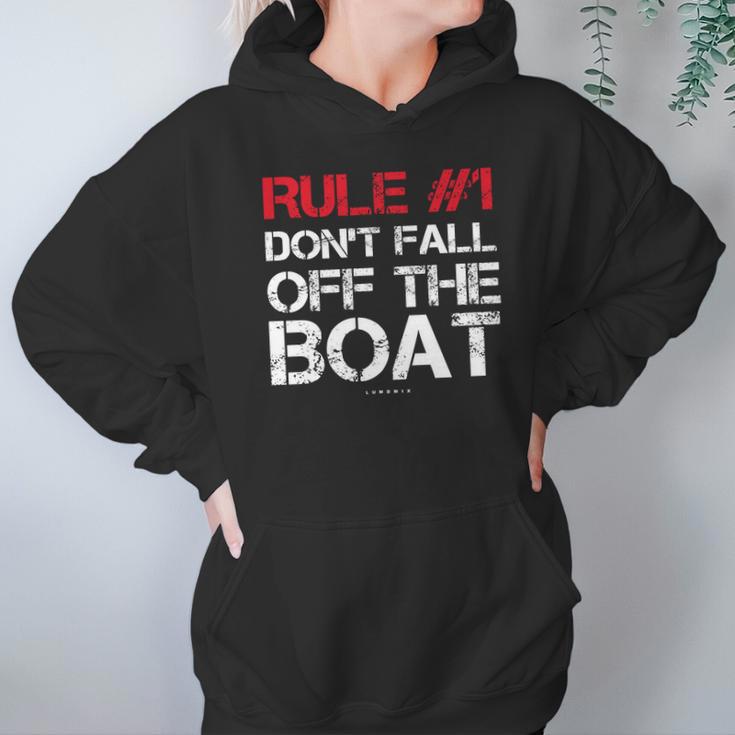 Rule 1 DonFall Off The Boat Shirt - Funny Cruise Shirts Hoodie Gifts for Women