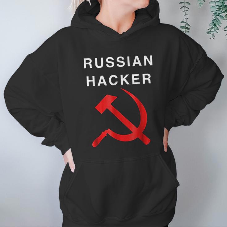 Russian Hacker Hammer And Sickle Funny Hoodie Gifts for Women