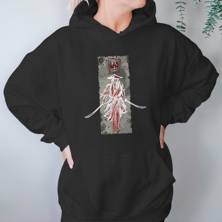 Samurai Japanese Katana Retro Art Print Bushido Hoodie Gifts for Women