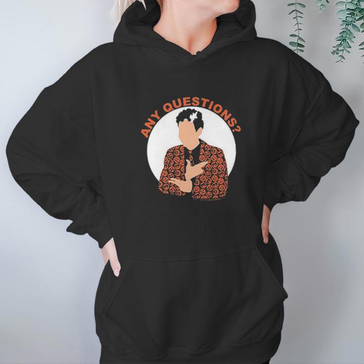 Saturday Night Live David S Pumpkins Any Questions Black Hoodie Gifts for Women