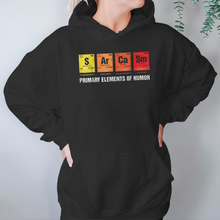 Science Sarcasm S Ar Ca Sm Primary Elements Of Humor Hoodie Gifts for Women