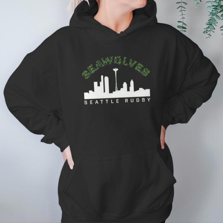 Seattle Seawolves City Skyline Hoodie Gifts for Women