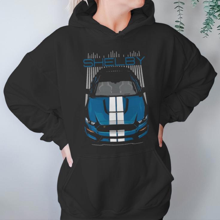 Shelby Gt350 Blue White Hoodie Gifts for Women