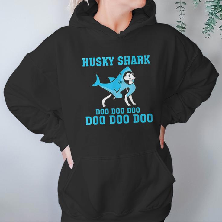 Siberian Husky Shark Doo Doo Doo Hoodie Gifts for Women