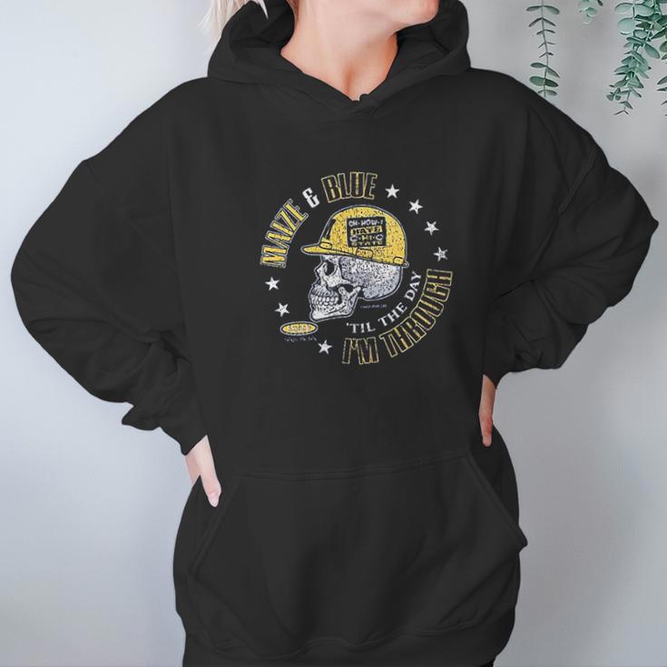 Smack Apparel Michigan Football Fans Maize Hoodie Gifts for Women