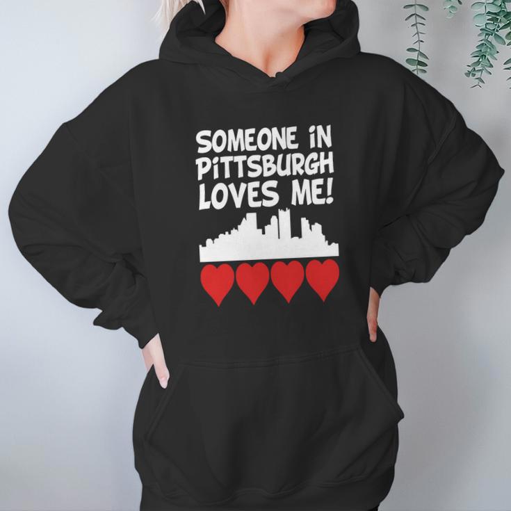 Someone In Pittsburgh Pennsylvania Loves Me - Baby Lap Shoulder T-Shirt Hoodie Gifts for Women