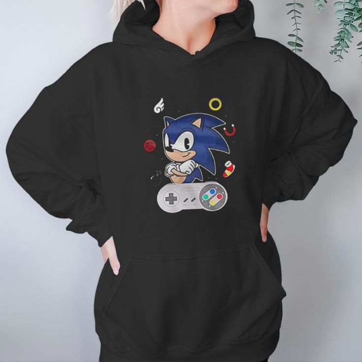 Sonic Cute Simple Black Hoodie Gifts for Women