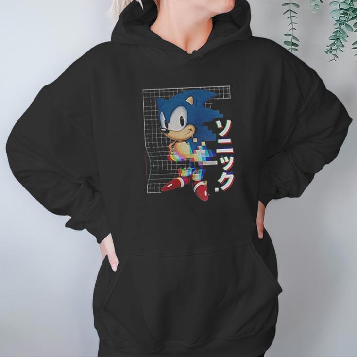 Sonic Hedgehog Digitized Art Hoodie Gifts for Women