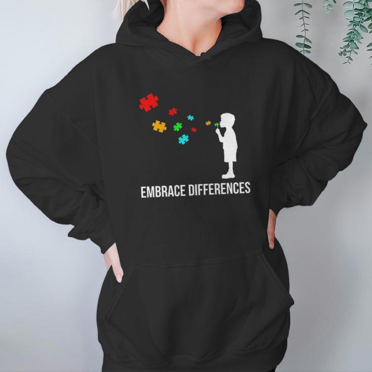 Sped Special Education Embrace Differences Hoodie Gifts for Women