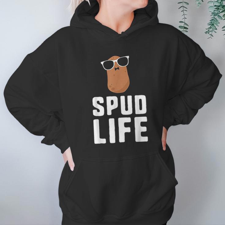 Spud Life Funny Potato Food Humor Vegetable Gift Hoodie Gifts for Women