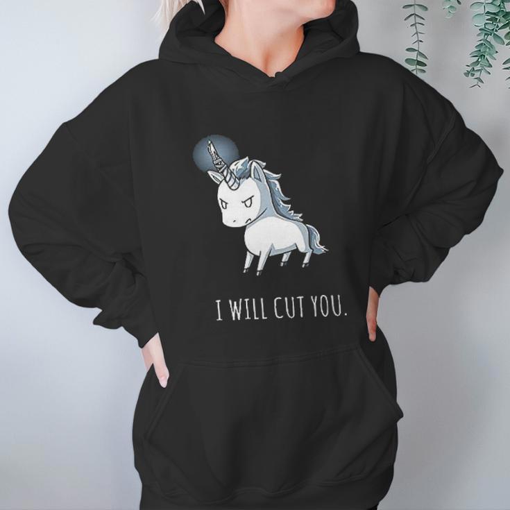 Stabby The Unicorn I Will Cut You Hoodie Gifts for Women