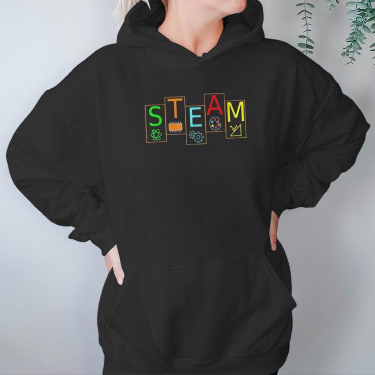 Steam Symbols Stem Science Engineering Art Math Hoodie Gifts for Women